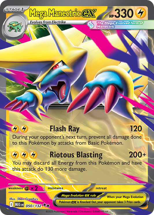 Mega Manectric ex - 050/132 - Double Rare