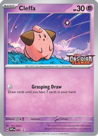 Cleffa - 037 (Prerelease) 37 - SV Scarlet  Violet Promo Cards Holofoil