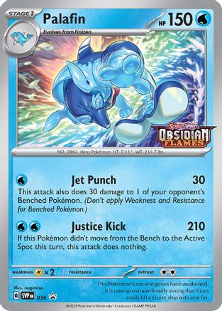 Palafin - 036 (Prerelease) 36 - SV Scarlet  Violet Promo Cards Holofoil