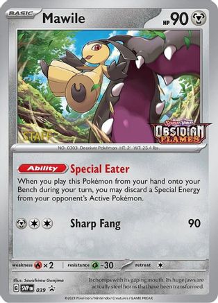 Mawile - 039 (Prerelease) [Staff] 39 - SV Scarlet  Violet Promo Cards Holofoil