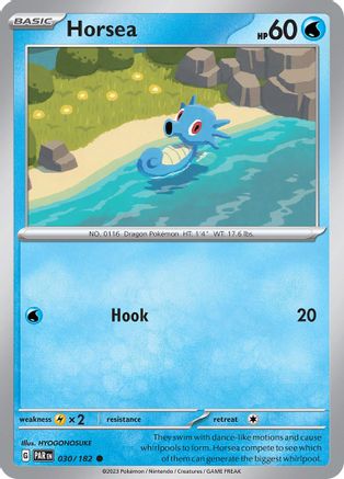 Horsea 030/182  - Reverse Holofoil SV04 Paradox Rift - Common