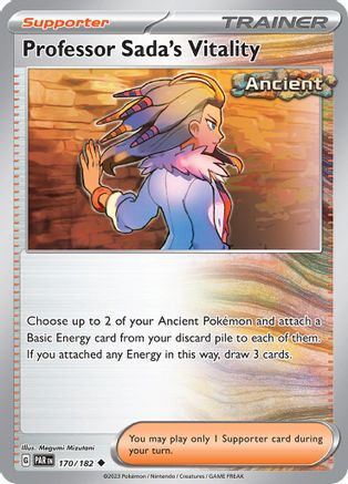 Professor Sada's Vitality 170/182  - Reverse Holofoil SV04 Paradox Rift - Uncommon