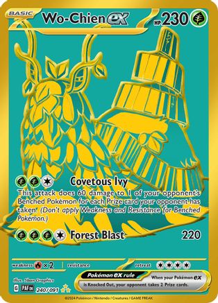 Wo-Chien ex 240/091  - Holofoil SV Paldean Fates - Hyper Rare