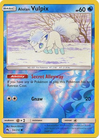 Alolan Vulpix - 53/214 - Common - Reverse Holofoil