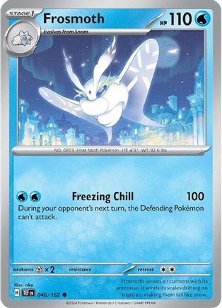Frosmoth 046/162  - Reverse Holofoil SV05 Temporal Forces - Common