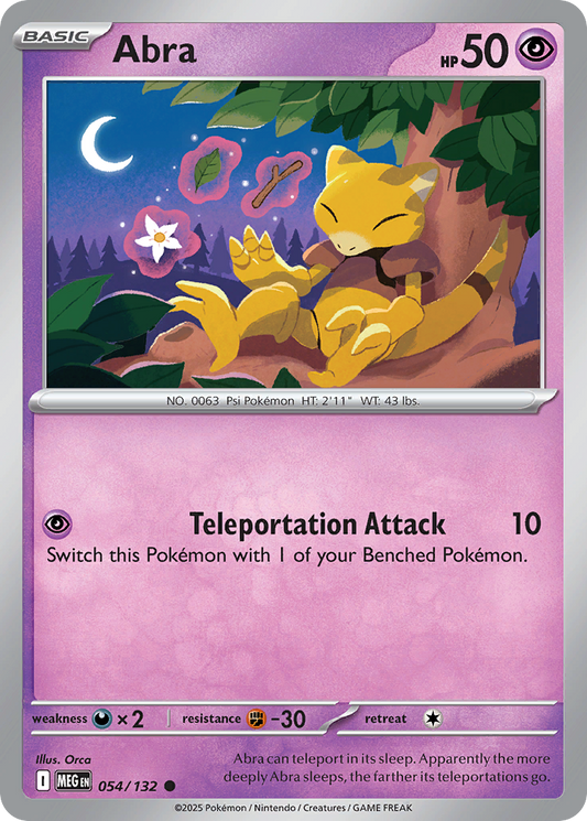 Abra - 054/132 - Common - Reverse Holofoil