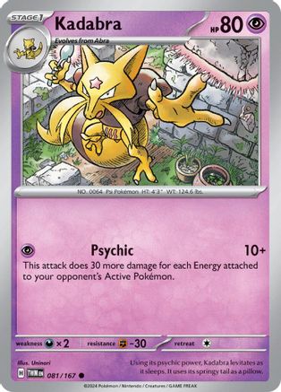 Kadabra 081/167  SV06 Twilight Masquerade - Common