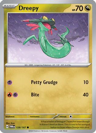Dreepy 128/167  - Reverse Holofoil SV06 Twilight Masquerade - Common