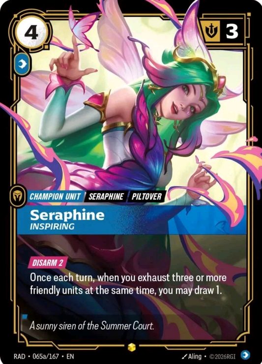 Seraphine, Inspiring (Alternate Art) (065a/167) - Radiance Foil
