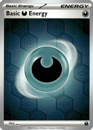 Basic Darkness Energy (Reverse Holofoil) 007  - Reverse Holofoil SV Shrouded Fable - Common