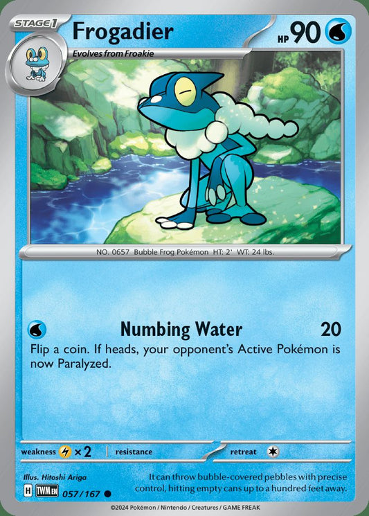 Frogadier - 057/167 - Common - Reverse Holo