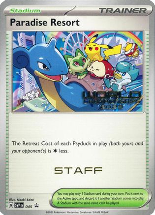 Paradise Resort - 045 (World Championships 2023) [Staff] 45 - SV Scarlet  Violet Promo Cards