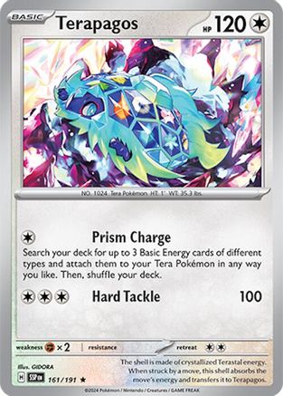 Terapagos 161/191  - Reverse Holofoil SV08 Surging Sparks - Rare