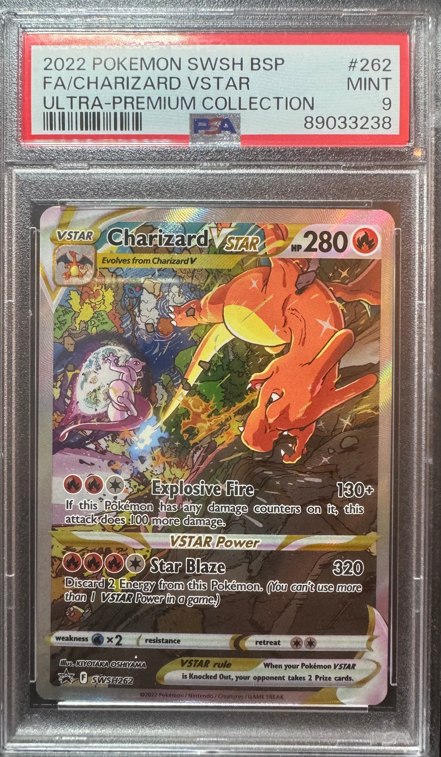 PSA 9 Charizard VSTAR - SWSH262