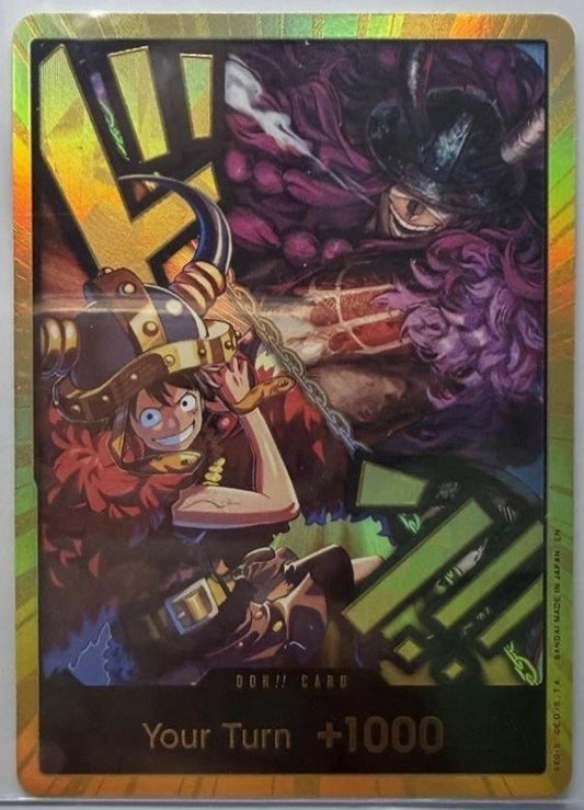 DON!! Card (Alternate Art) (Luffy and Loki) (Gold) - The World's Strongest Warriors Foil
