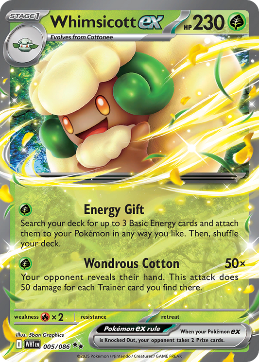 Whimsicott ex - 005/086 - Double Rare