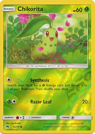 Chikorita - 5/214 - Common - Reverse Holofoil