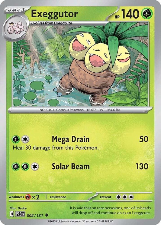 Exeggutor - 002/131 - Uncommon - Reverse Holofoil
