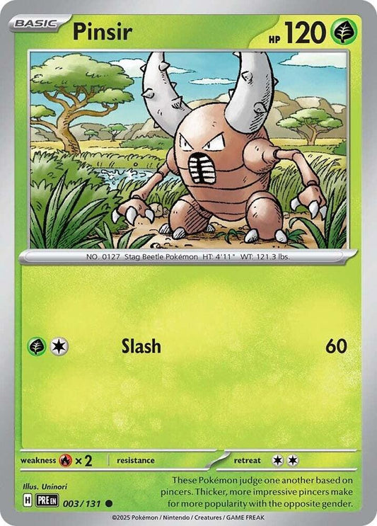 Pinsir - 003/131 - Common - Reverse Holofoil