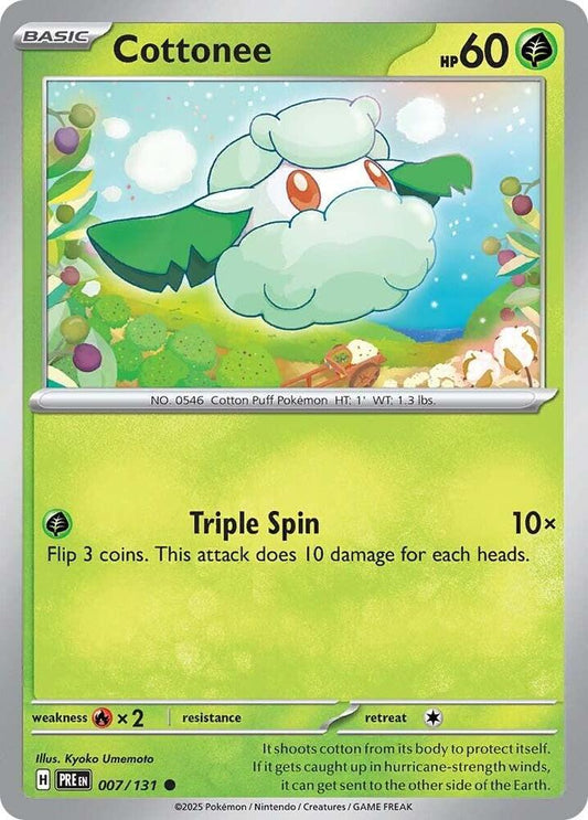 Cottonee - 007/131 - Common - Reverse Holofoil