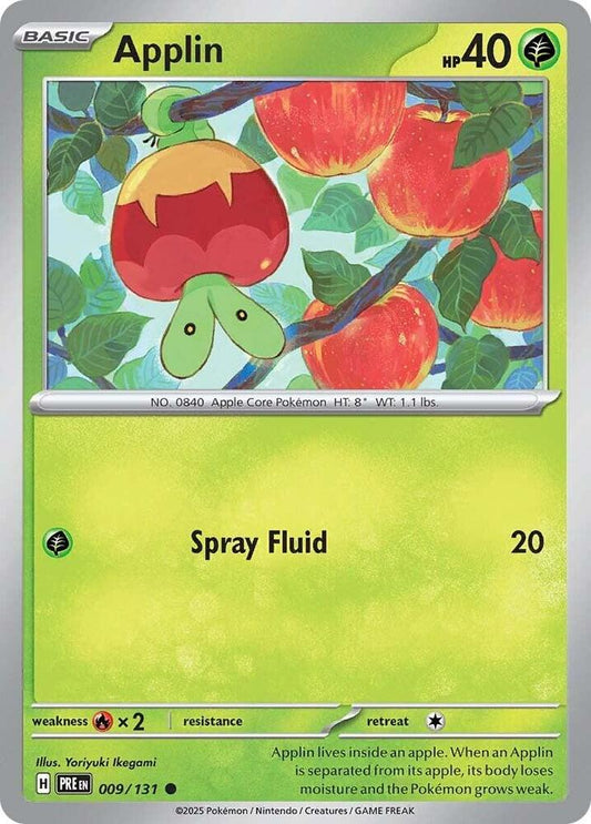 Applin - 009/131 - Common - Reverse Holofoil