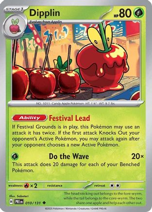 Dipplin 010/131  - Reverse Holofoil SV Prismatic Evolutions - Uncommon