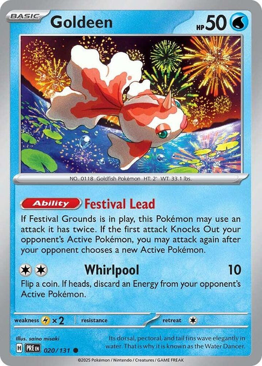 Goldeen - 020/131 - Common - Reverse Holofoil