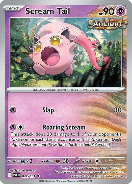 Scream Tail - 042/131 - Uncommon - Reverse Holofoil