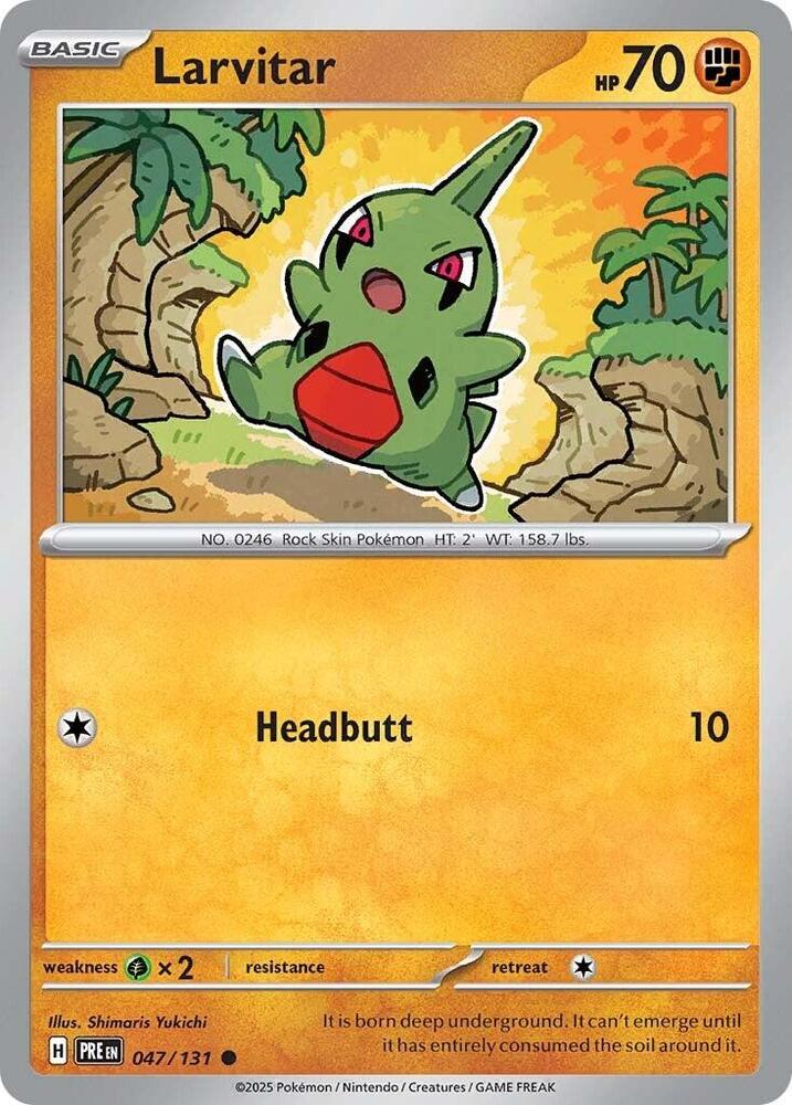 Larvitar - 047/131 - Common - Reverse Holofoil