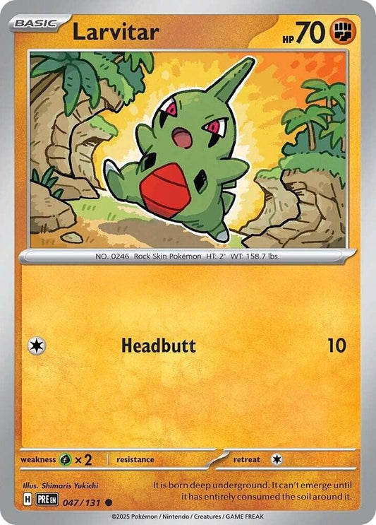 Larvitar - 047/131 - Common - Reverse Holofoil