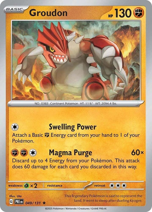 Groudon - 049/131 - Rare - Reverse Holofoil