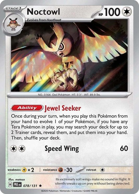 Noctowl - 078/131 - Rare - Reverse Holofoil
