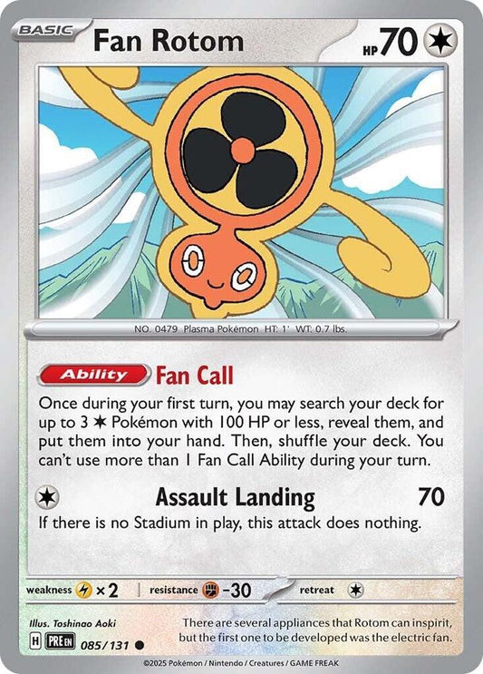 Fan Rotom - 085/131 - Common - Reverse Holofoil