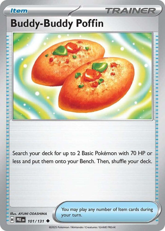 Buddy-Buddy Poffin - 101/131 - Uncommon - Reverse Holofoil