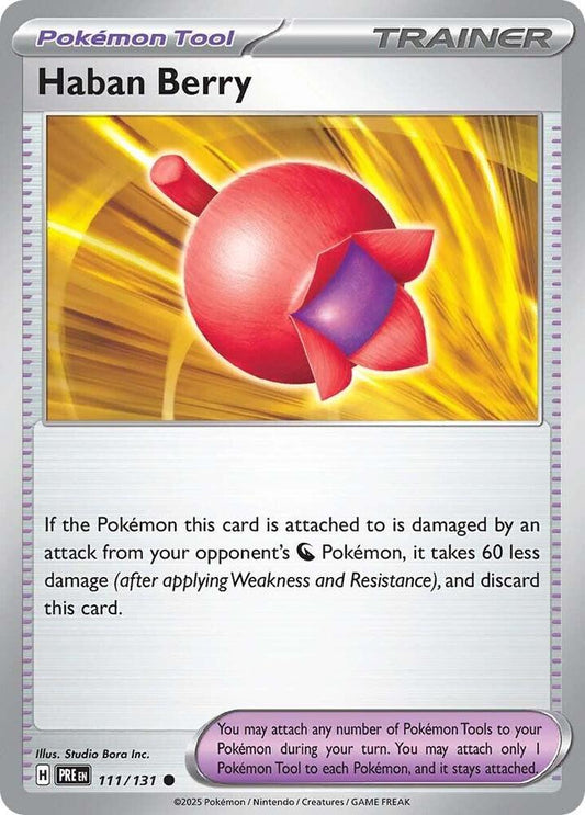 Haban Berry - 111/131 - Common - Reverse Holofoil
