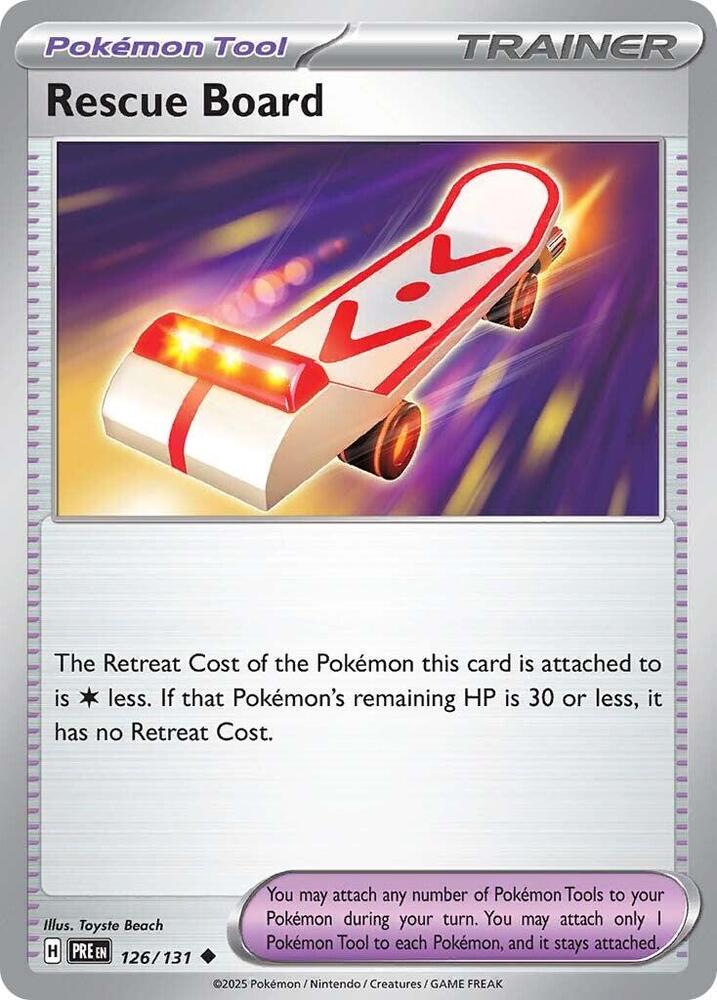 Rescue Board - 126/131 - Uncommon - Reverse Holofoil