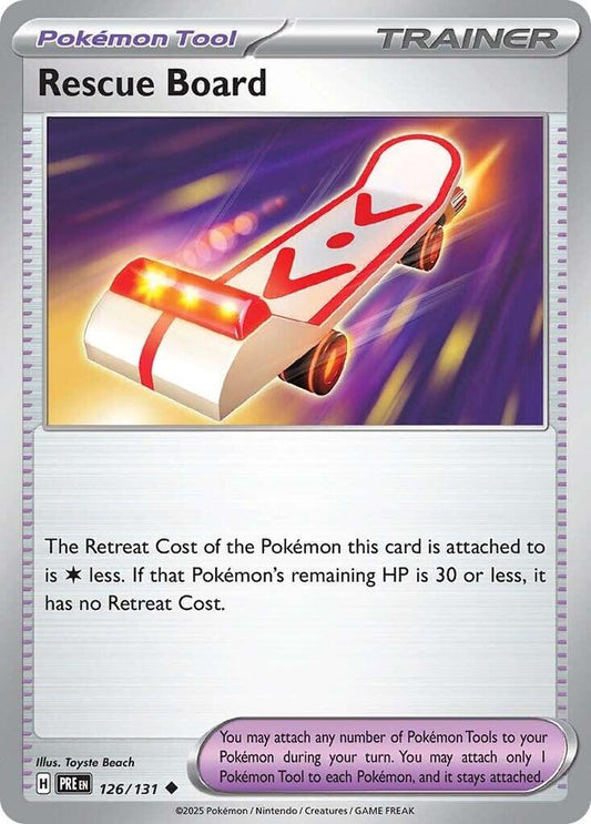 Rescue Board - 126/131 - Uncommon - Reverse Holofoil