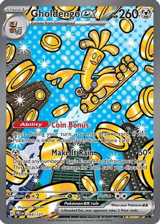 Gholdengo ex 164/131  - Holofoil SV Prismatic Evolutions - Special Illustration Rare