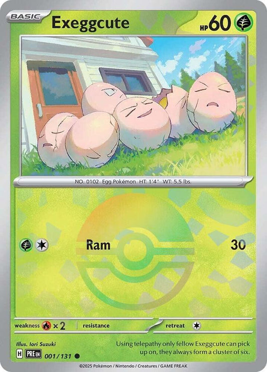 Exeggcute (Poke Ball Pattern) - 001/132 - Common