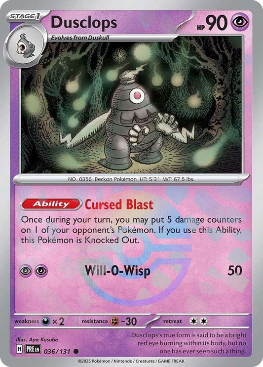 Dusclops (Poke Ball Pattern) - 036/131 - Common