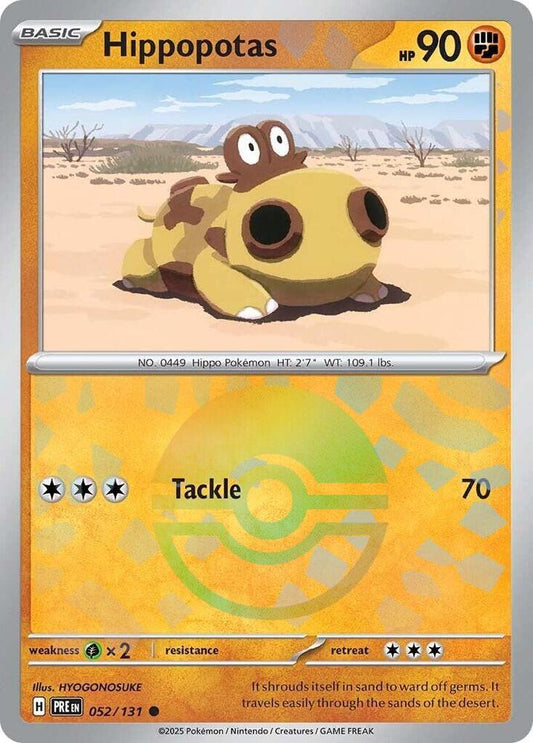 Hippopotas (Poke Ball Pattern) - 052/131 - Common