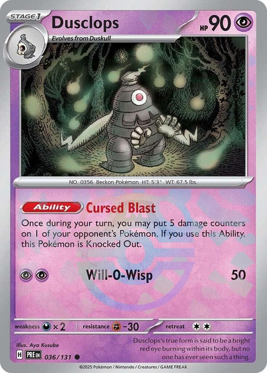 Dusclops (Master Ball Pattern) - 036/131 - Common