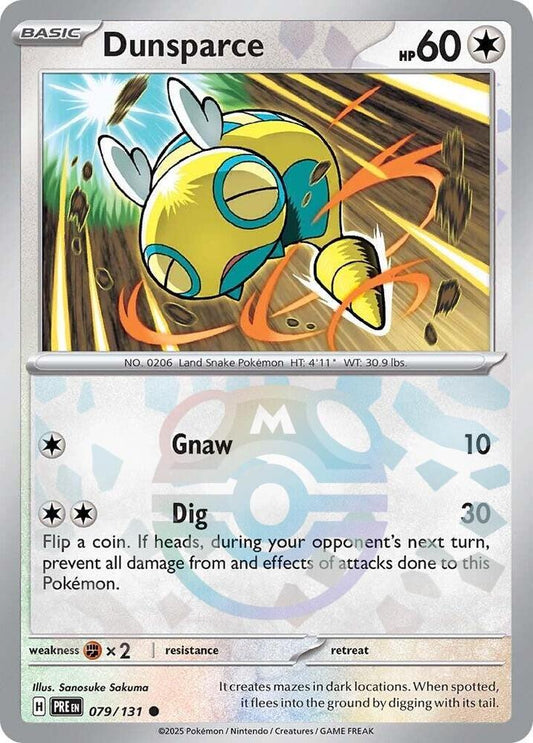 Dunsparce (Master Ball Pattern) - 079/131 - Common