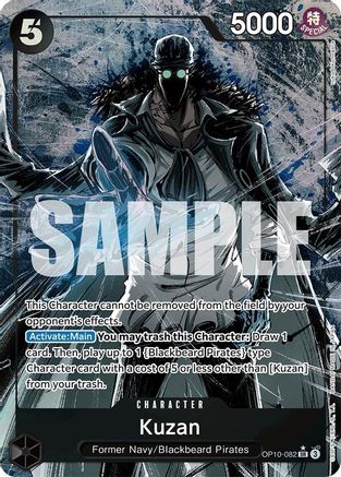 Kuzan (Parallel) (OP10-082) - Royal Blood Foil