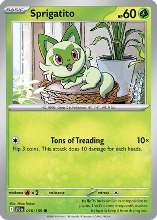 Sprigatito 016/159  SV09 Journey Together - Common