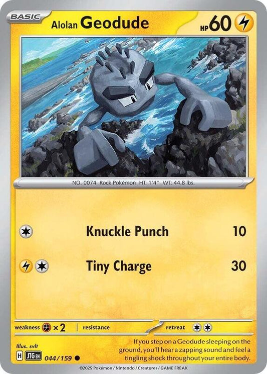 Alolan Geodude - 044/159 - Common - Reverse Holofoil