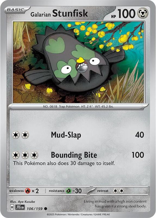 Galarian Stunfisk - 106/159 - Common - Reverse Holofoil