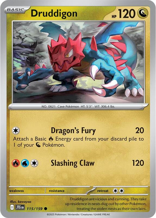 Druddigon - 115/159 - Common - Reverse Holofoil
