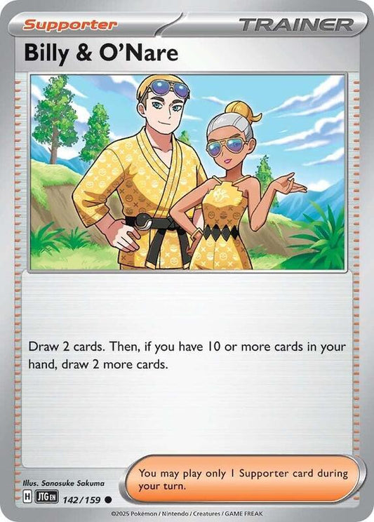 Billy & O'Nare - 142/159 - Common - Reverse Holofoil