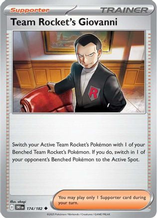 Team Rocket's Giovanni 174/182  SV10 Destined Rivals - Uncommon